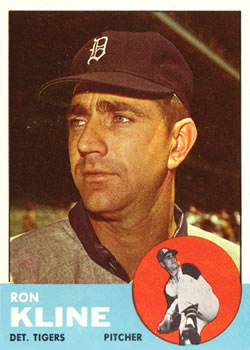 1963 Topps Baseball Cards      084      Ron Kline